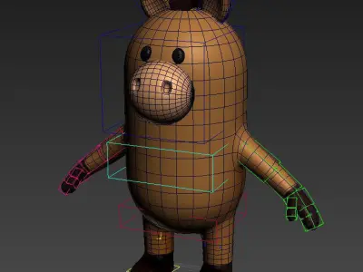 Rigged Horse Character 3D model