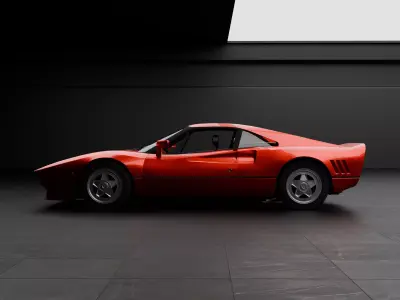 ferrari 288 gto  Free low-poly 3D model