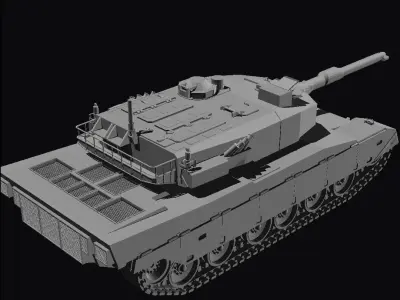 Type 90 mbt jgsdf 3D print model