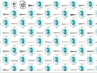  ceiling panels 3D model