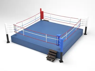 Boxing Ring Low-poly 3D model