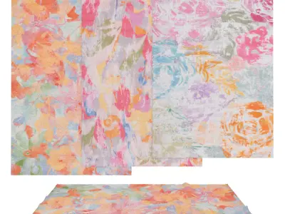 Rugs No 207 Low-poly 3D model