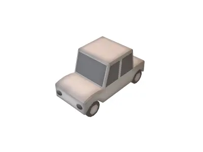 Cartoon Car v1 005 Low-poly 3D model