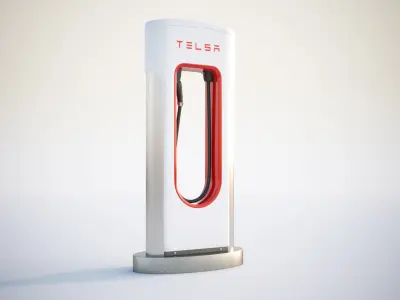 Electric car charger 3D model buy