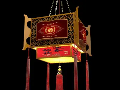 Chinese palace lantern  3D model