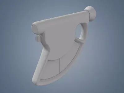 Brules altimeter Low-poly 3D model