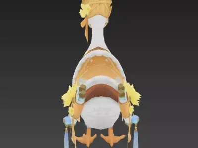 ducklings Low-poly 3D model