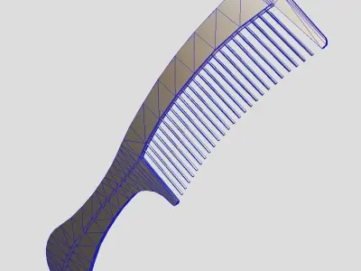 Hair Comb 2 Low-poly 3D model