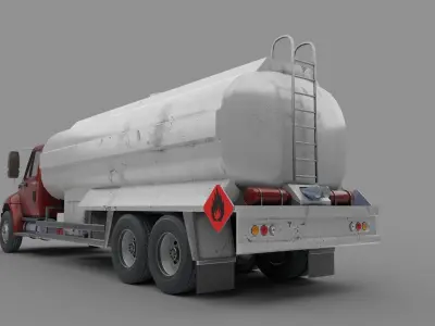 Truck International Durastar Low-poly 3D model