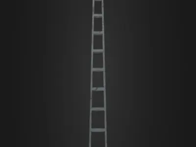 Old Worn Street Light 04 Low-poly 3D model