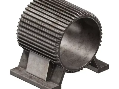 Rusty Electric Motor Casing 3D model