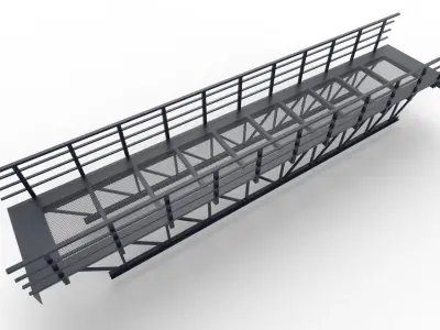Bridge Plartform M01 Low-poly 3D model