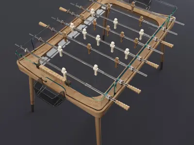 Giorgetti MINUTO Football table Low-poly 3D model