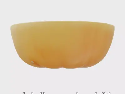 Grapefruit Slice Juicy Texture model pack Low-poly 3D model