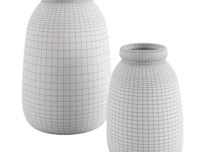 Textured Decorative Vase 3D model