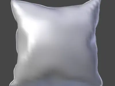 Voyage Cushion - Owls -Piped Pillow 3D model