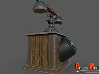 Old Phone-Version002 Low-poly 3D model