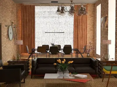 Loft interior  3D model