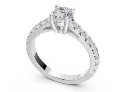Tiffany Novo Engagment Ring 3D print model