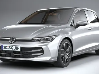 Volkswagen Golf 2024 3D model