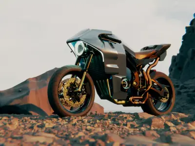 MOTORBIKE OWL 3D model