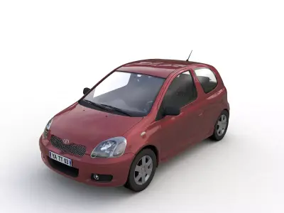 Toyota Yaris 3 doors 2003 3D model
