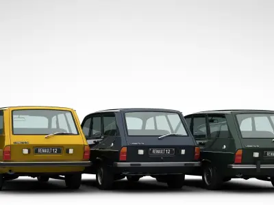 Renault 12 SW Pack 3D model