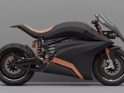 EV bike Black edition 3D model
