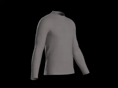 Male long sleeve 3D model