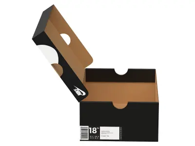 Nike Shoe Box PBR 03 Low-poly 3D model