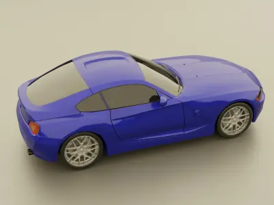 3D model car Low-poly 3D model