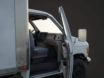 truck van Low-poly 3D model