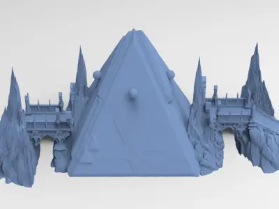 Set Occult raised bridge 3 3D model