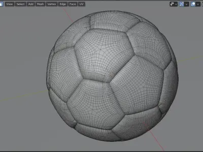 Football ball Free 3D model purchase