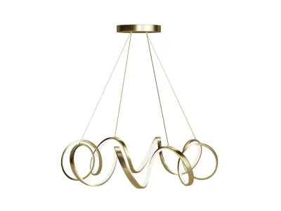 Coaxial Chandelier 3D model