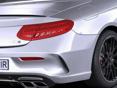 Mercedes C63 AMG Cabrio 2017 3D model