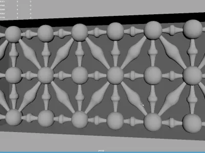 Arabesque windw coptic  Low-poly 3D model