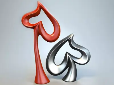 Heart Sculpture 3D model