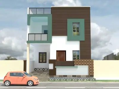 INDIAN MODERN HOUSE DESIGN Free 3D model