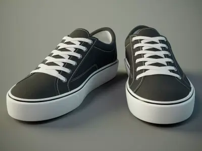 Shoes sneakers PBR Low-poly 3D model