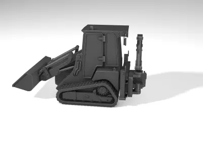 3d model of JCB crawler mini tractor  Ver2 3D print model