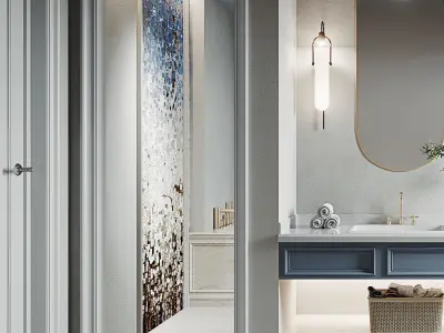 Luxury Bathroom Modern 3D model