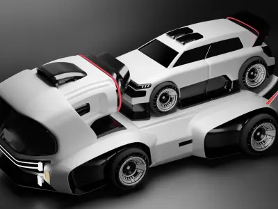 Sci-Fi Truck Tesla 3D model