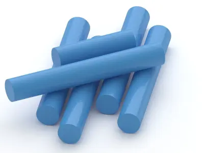 Chalk Sticks Collection 3D model