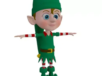 Elf Characters 3D model