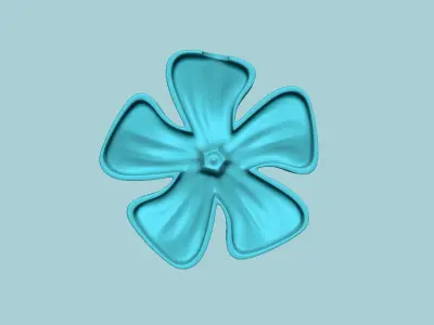 Periwinkle Flower - Molding Artificial EVA Craft 3D print model
