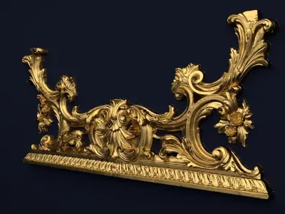 Classic decor ornament v-3D model 36 3D model