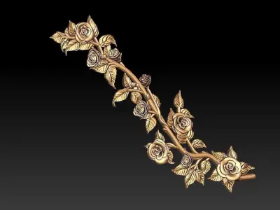 Rose Vine  Pendant 3D print model