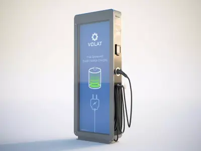 Street car charger 3D model