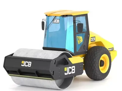 Compactor JCB VM117 Low-poly 3D model
